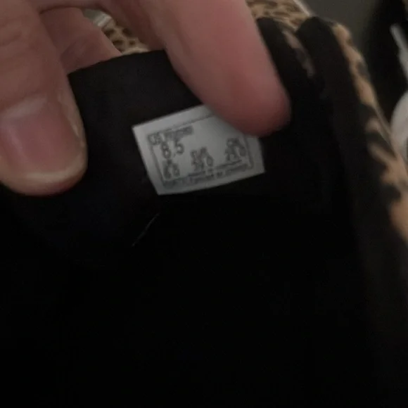 Gently worn Vans Leopard Sneakers - Picture 6 of 6